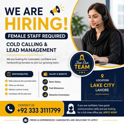 Sales Executive (Female) Cold Calling and Lead Manager