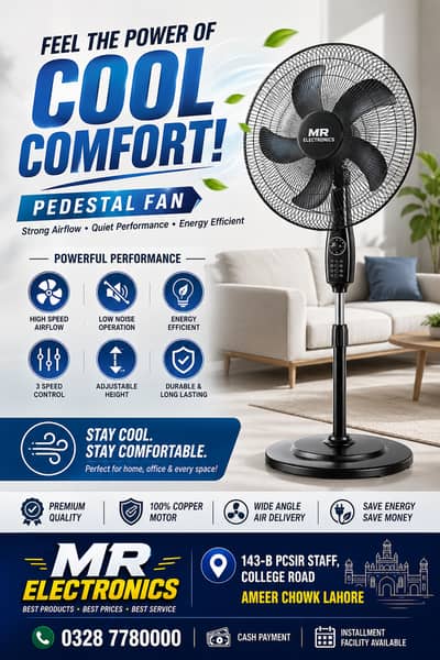 Pedestal Fan for Sale | Super Asia | Pak Fan | Royal | GFC | Khurshid