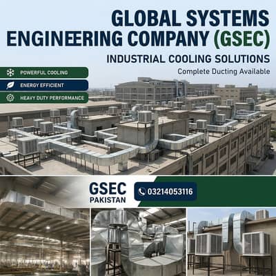 Evaporative Duct Air Cooler & Chillers All Pakistan Ducting Works