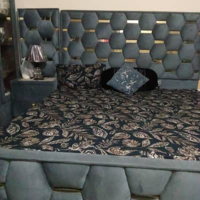 bed. sofa. istri stand. dressig. table