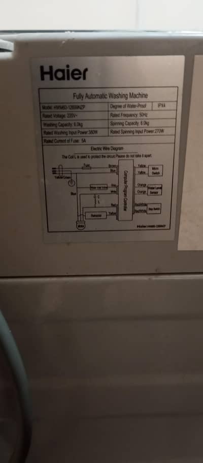 Haier Automatic Washing Machine 6kg