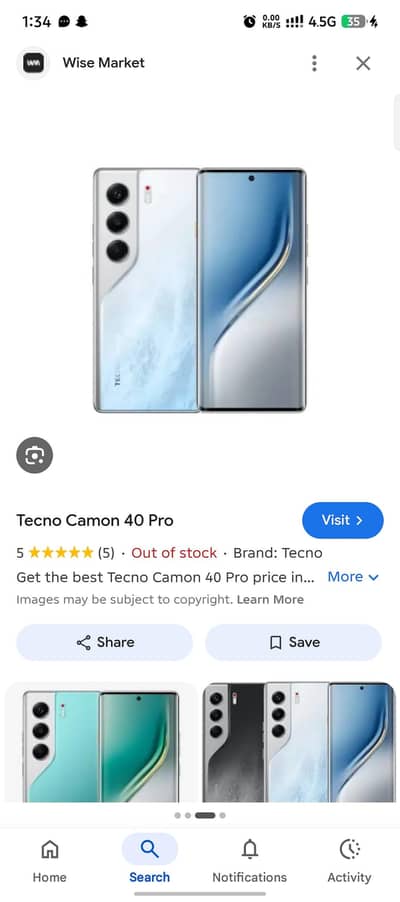 Tecno CAMON 40 Pro