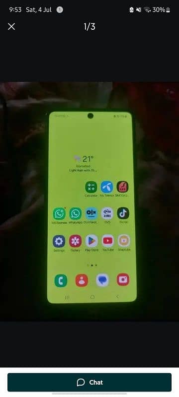 samsung A72 with box (read add)