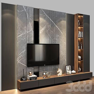 Media wall/Bedroom design/Dining area/Molding Wall /interior Design