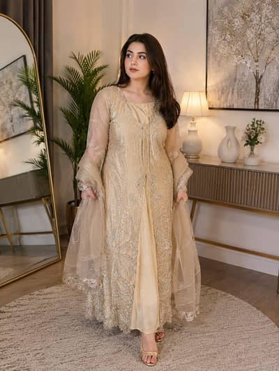 Women Long Gown Turkish Cut Dana