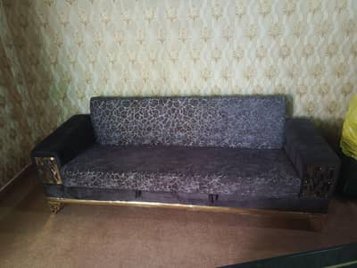 brand new sofa cum bed a gift for user reasonable price . . urgent sale
