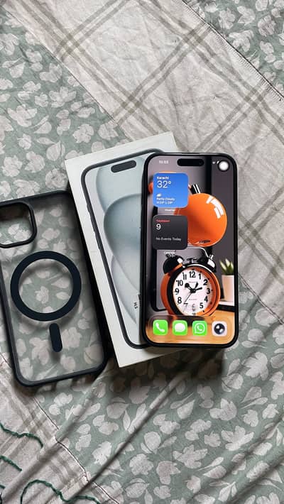 iPhone 15 with box