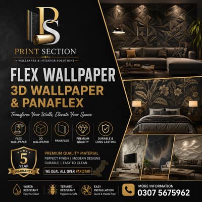Wallpaper - Flex Wallpaper - 3D Wallpaper - Customized Wallpaper