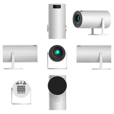 HY300 Smart Android Portable Projector – 4K Support, WiFi 6