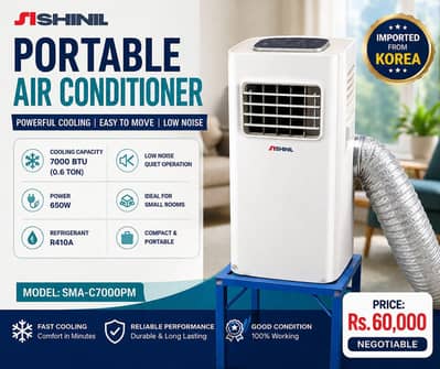 Shinil Portable AC 7000 BTU | Imported | Good Condition