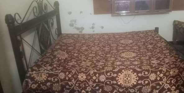 Iron bed with matres Rs: 16000