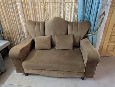 Elegant 2 seater velvet sofa. . Soft and comfortable great condition