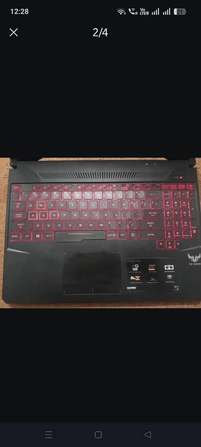 ASUS TUF GAMING FX505 gaming laptop