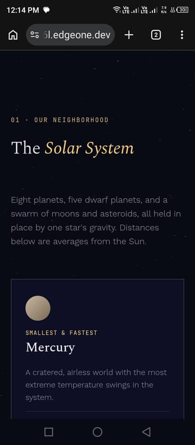 For Sale: Educational Website about Galaxy & Planets