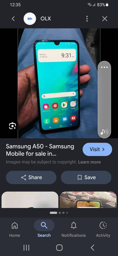Samsung Mobile A50