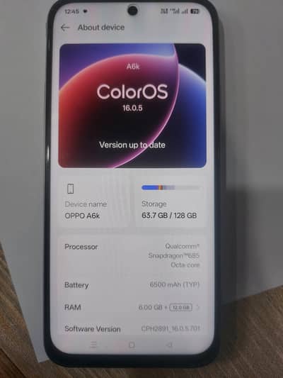 OPPO A6k