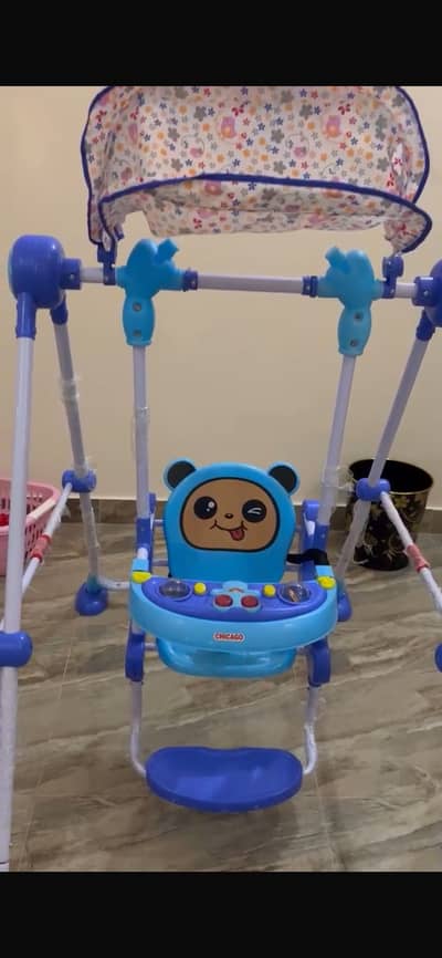 Baby swing blue colour