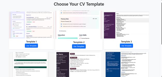 Modern ATS CV Builder Website Source Code for Sale