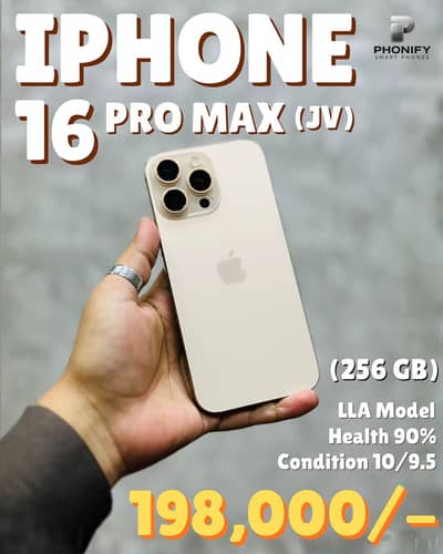 iPhone 16 Pro Max 256gb Jv
