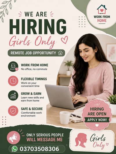 Remote Job Opportunity (Girls Only)