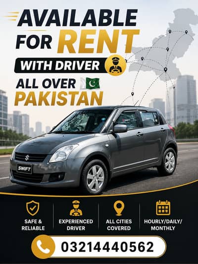 Suzuki swift available for rent