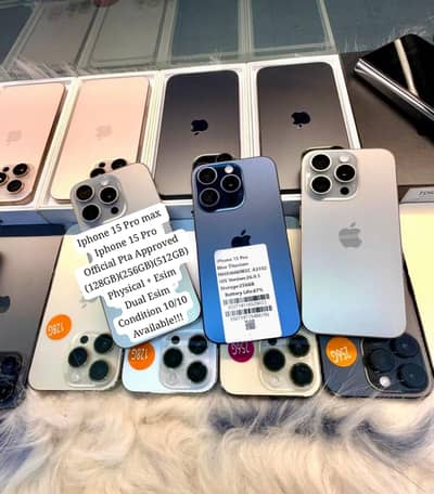Apple iPhone 15 Pro Max Offical PTA Approved 128GB | 256GB | 512GB