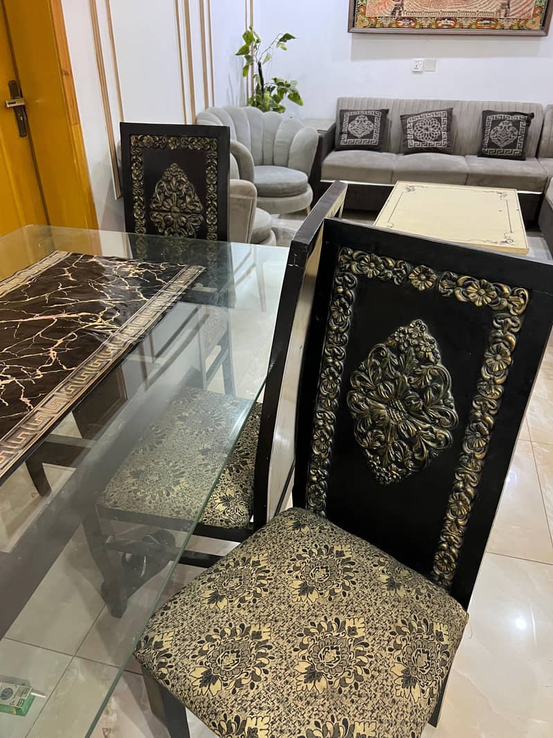 Dining Table (Chair Set) (L Shaped Sofa) (table) 9