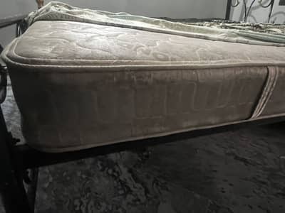 double bed with spring mattress new condition