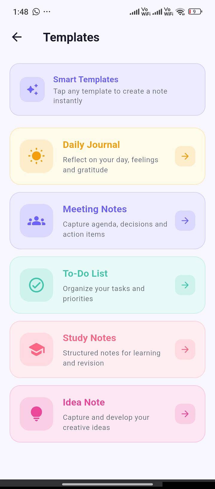 Notevoro Flutter Notes & Reminder App Source Code 7