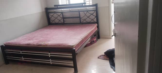 double bed.  spring foam
