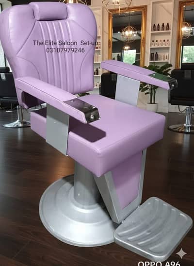 Barber chair/Cutting chair/ Shampoo unit/Trolly/Saloon Furniture.