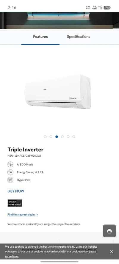 Ac triple inverter 1.5 tone