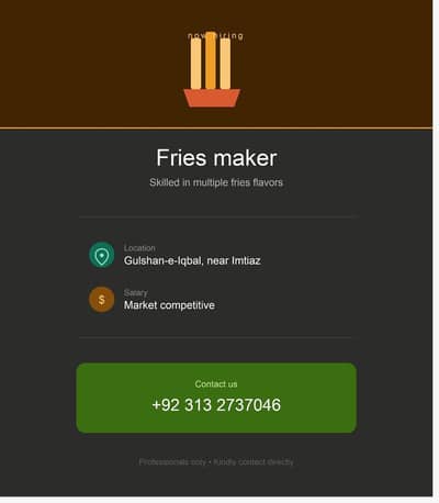 Fries karigar