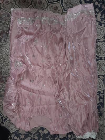 embroidered sequence baby pink sheesha silk shalwar kameez