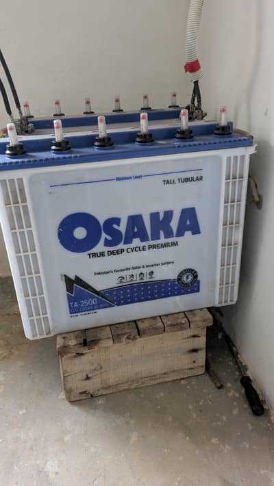 Osaka tall tubler battery TA 2500 for sale