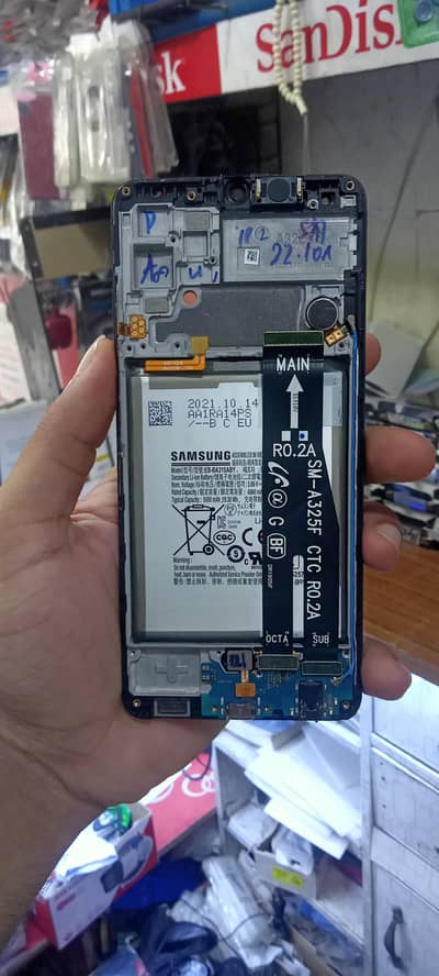 Samsung A32 original panal+ battery+ sub board