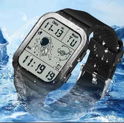 waterproof digital LED watch for man, woman and teens.