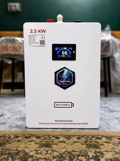 Spark Edge 24V 100Ah Lithium Battery (2.5KW)