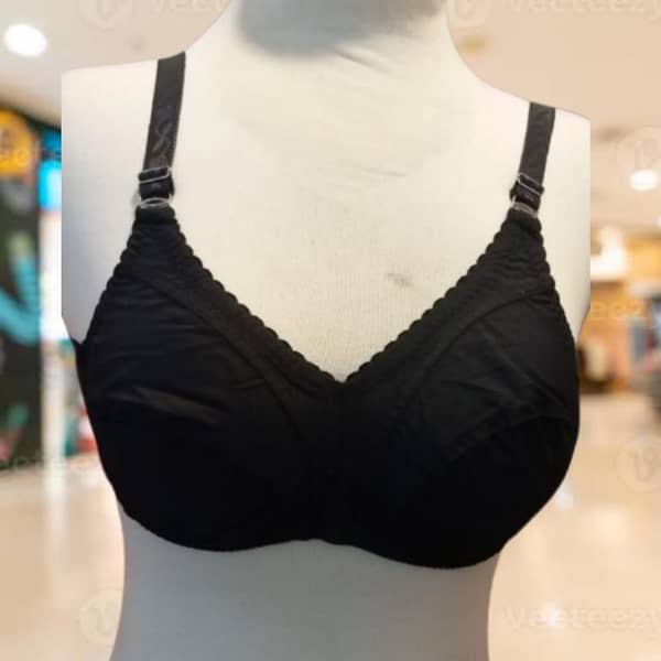 Maroon Cotton Full-Cup Bra for Women, Sizes 32–42, Soft and Supportive Everyday Wear