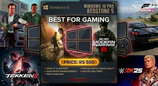 WINDOWS 10 PRO FOR GAMING (ACTIVATED) ALL OVER PAKISTAN AVAIALBLE