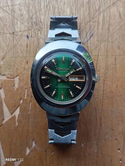 vintage omax automatic watch.