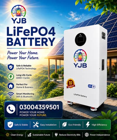 YJB lithium battery/solar battery/Lifo PO4/6000 cycle/5kw/10kw/16kw