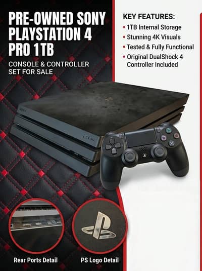Playstation 4 Pro 1 Tb