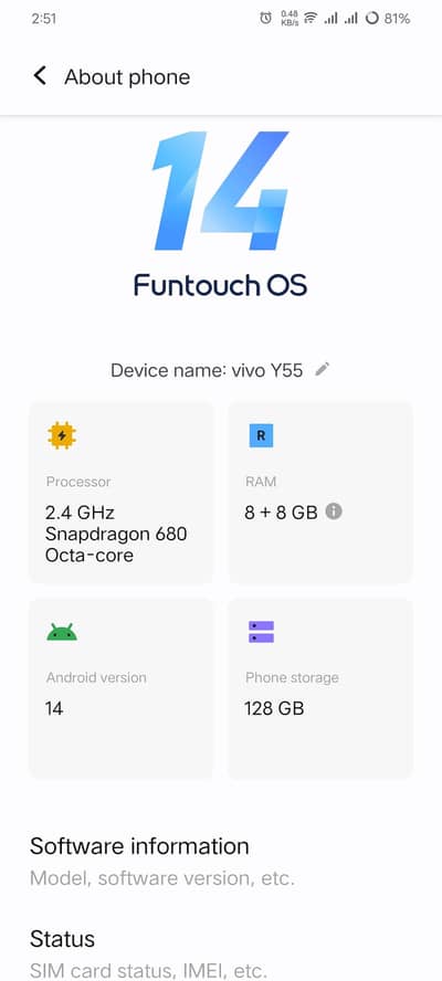 Vivo Y55
