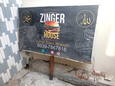 Sign Bord, Counter And Table