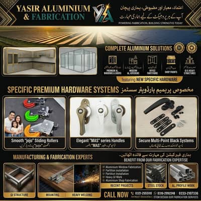Aluminium & Fabrication | Hardware & Glass Work