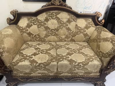 Sofa Set heavy weight wood 4;3;1;1