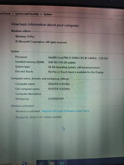 Thinkpad i5 6th generation