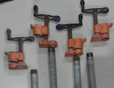 Pipe Clamps for Wood Working Joints