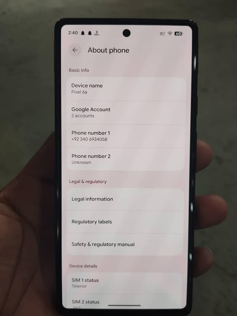 Google Pixel 6a 5